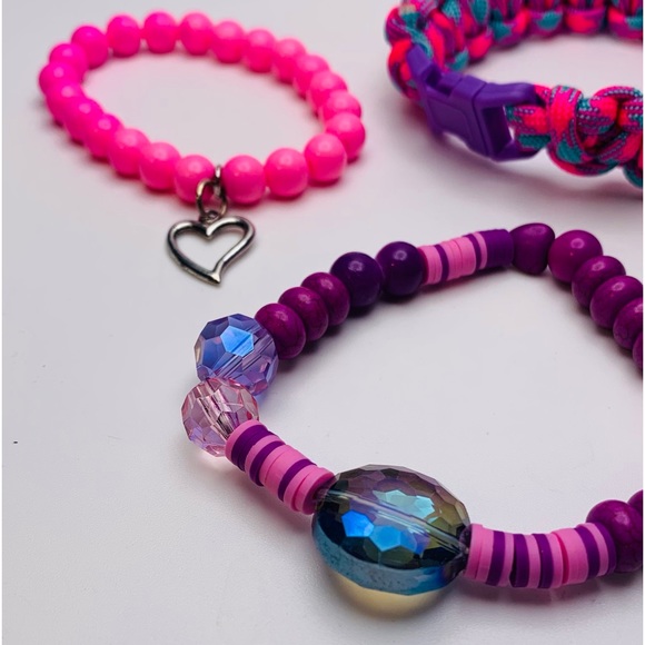 Bubblegum Trio Bracelet Stack - Picture 7 of 7